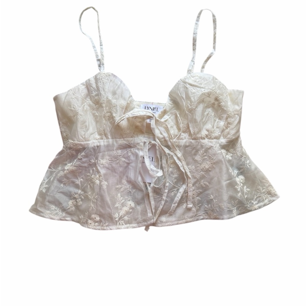 Delicate White Lace Camisole Top